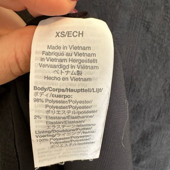 Madewell Black V-Neck/Button Top XS - Picture 6 of 6